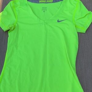 Nike Pro Bright Lime Tee